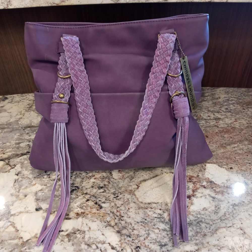 CHINESE LAUNDRY purple handbag